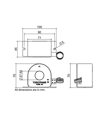 TORO-BOX-OMEGA-70 Technical Dimensions Diagram