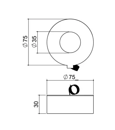 TORO-RING-75 Dimensional Drawing